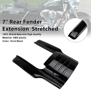 2006-2008 Street Glide FLHX 7" Rear Fender Extension  Stretched Vivid Black Generic