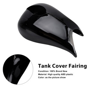 2009+ Touring Street Glide & Road Glide Stretched Tank Cover Fairing Black Generic