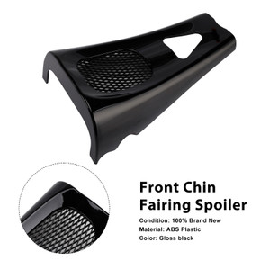 2017+ Touring Road Street Glide Electra Glide M8 Front Chin Fairing Spoiler Gloss Black Generic