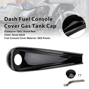 2008-2023 Harley-Davidson Dash Fuel Console Cover Gas Tank Cap Gloss Black Generic