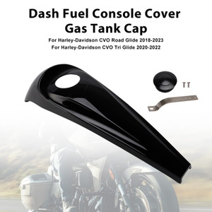 2008-2023 Harley-Davidson Dash Fuel Console Cover Gas Tank Cap Gloss Black Generic
