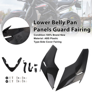 2020-2022 Triumph Street Triple 765 R/RS Lower Belly Pan Panels Guard Fairing Carbon Generic
