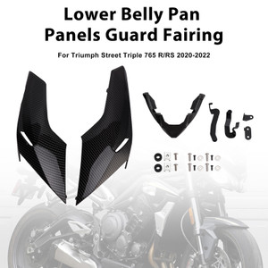 2020-2022 Triumph Street Triple 765 R/RS Lower Belly Pan Panels Guard Fairing Carbon Generic