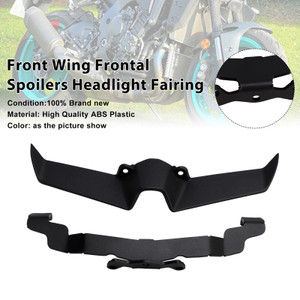 2022-2024 Yamaha MT-10 Front Wing Frontal Spoilers Headlight Fairing Black Generic