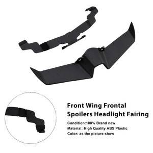 2022-2024 Yamaha MT-10 Front Wing Frontal Spoilers Headlight Fairing Black Generic