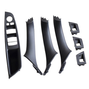 2010-2016 BMW 520 523 525 528 530 535 F10 7Pcs Left & Right Black Interior Door Handle Panel Cover Trim Set 51417261933 Generic