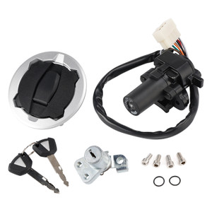 2017-2020/2023 Kawasaki KLE300 Versys-X 300 Ignition Switch Lock Set, Gas cap, Seat Lock, w/Keys 27048-5139 Generic
