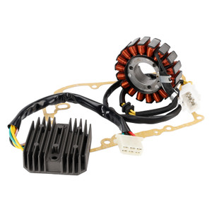 2003-2006 Honda FES 125 150 Pantheon 4T Magneto Coil Stator+Voltage Regulator+Gasket Assy Generic