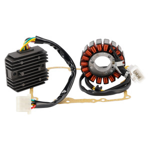 2003-2006 Honda FES 125 150 Pantheon 4T Magneto Coil Stator+Voltage Regulator+Gasket Assy Generic