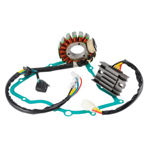 1989-1992 Suzuki LT160E QuadRunner 160 Magneto Coil Stator+Voltage Regulator+Gasket Assy 32101-02C00 Generic