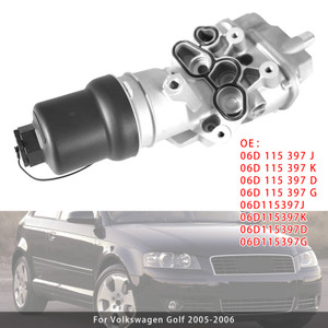 Engine Oil Cooler Oil Filter Assembly 06D115397K For VW Golf Jetta Audi A3 2.0T