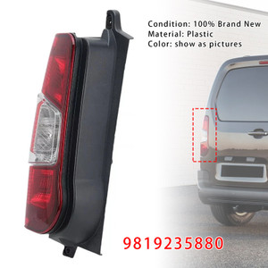 2018-2023 Peugeot Partner Left Side Rear Tail Light Back Lamp 9819235880 Generic