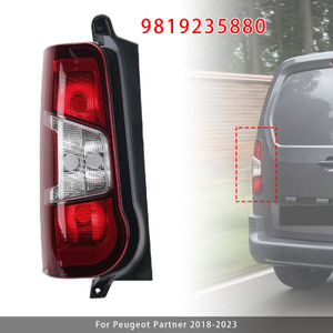 2018-2023 Peugeot Partner Left Side Rear Tail Light Back Lamp 9819235880 Generic