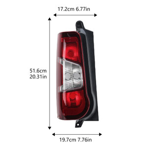 2018-2023 Peugeot Partner Left Side Rear Tail Light Back Lamp 9819235880 Generic