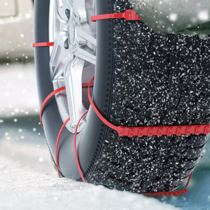 40pcs Universal Tire Chains Snow Chain Anti-Skid Wheel Belts For Cars Trucks SUVs,Emergency Winter Driving,Enhanced Traction