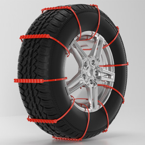 40pcs Universal Tire Chains Snow Chain Anti-Skid Wheel Belts For Cars Trucks SUVs,Emergency Winter Driving,Enhanced Traction
