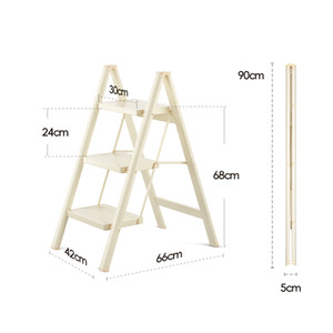 Multi functional Folding Ladder Large Cleaning White