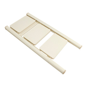 3 Step Ladder Foldable Carbon Steel Milky Load 150kg Tangga lipat