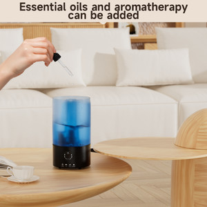 Humidifiers for Bedroom, 3.2L Cool Mist Humidifier for Home Plant and Baby Nursery, Quiet Ultrasonic Humidifier with 360° Nozzle and Colorful Gradient Light, Auto Shut-Off