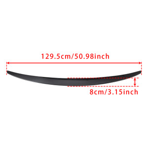 2014-2020 Mercedes-Benz S Class W222 4-Door Sedan Carbon Fiber Look Rear Boot Spoiler Generic