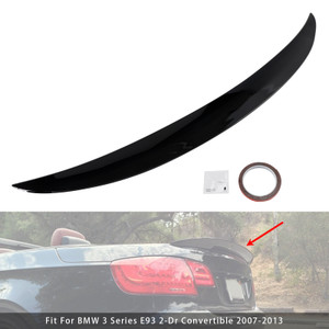 2007-2013 BMW 3 Series E93 M3 Convertible Rear Boot Spoiler Gloss Black Generic
