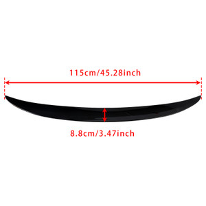 2007-2013 BMW 3 Series E93 M3 Convertible Rear Boot Spoiler Gloss Black Generic