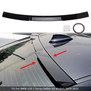 2019-2025 BMW G20 3 Series Sedan All Models Roof Spoiler Window Wing Gloss Black Generic