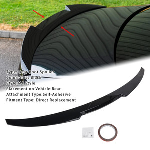 2019-2025 BMW G20 3 Series Sedan All Models Rear Boot Spoiler Gloss Black M4 Style Generic