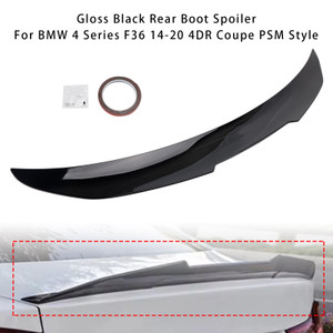 2014-2020 BMW F36 4 Series 4 Door Gran Coupe Models Rear Boot Spoiler Gloss Black PSM Style Generic