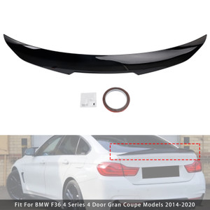 2014-2020 BMW F36 4 Series 4 Door Gran Coupe Models Rear Boot Spoiler Gloss Black PSM Style Generic