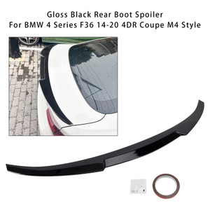 2014-2020 BMW F36 4 Series 4 Door Gran Coupe Models Rear Boot Spoiler Gloss Black M4 Style Generic