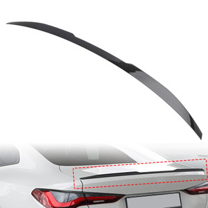 2020-ON BMW 4 Series G22 Coupe Model Rear Boot Spoiler Carbon Fiber Look M4 Style Generic