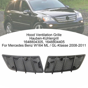 2008-2011 Mercedes Benz W164 ML/ GL-Klasse Left+Right Hood Radiator Grille 1648804305 1648804405 Generic