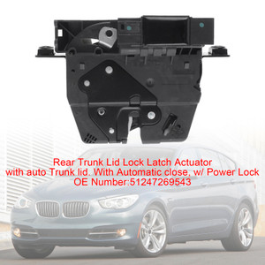 2010-2015 BMW 328d xDrive 535i 750i w/ Power Lock Rear Trunk Lid Lock Latch Actuator 51247269543 Generic