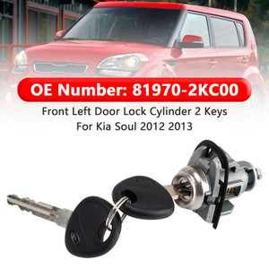 2012-2013 Kia Soul Front Left Door Lock Cylinder 2 Keys 81970-2KC00 Generic