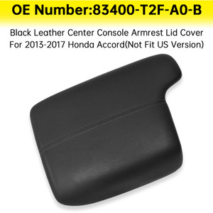 2013-2017 Honda Accord Black Leather Center Console Armrest Lid Cover 83400-T2F-A0-B Generic