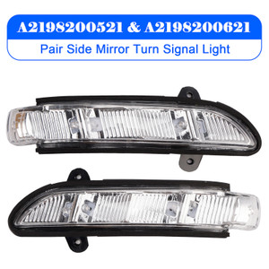 2006-2009 Mercedes-Benz CL Pair Side Mirror Turn Signal Light A024016 A2198200521 A2198200621 Generic