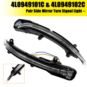 2007-2015 Audi Q7 MK1 Pair Side Mirror Turn Signal Light 4L0949101C 4L0949102C Generic