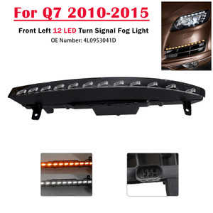 2010-2015 Audi Q7 Front Left Bumper 12 LED Turn Signal Fog Light 4L0953041D Generic