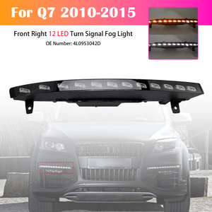 2010-2015 Audi Q7 Front Right Bumper 12 LED Turn Signal Fog Light 4L0953042D Generic