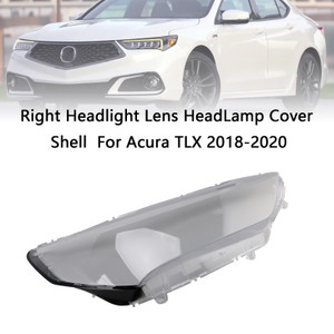 2018-2020 Acura TLX 2.4L 3.5L Right Headlight Lens HeadLamp Cover Shell Clear Generic