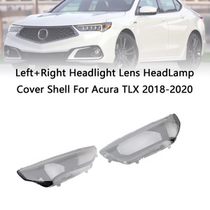 2018-2020 Acura TLX 2.4L 3.5L Left+Right Headlight Lens HeadLamp Cover Shell Clear Generic