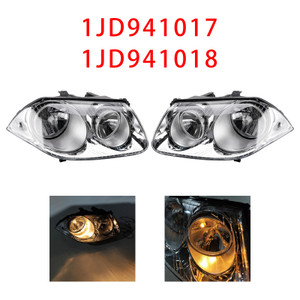 2006-2011 VW Bora GLI Left+Right Headlight Lamp 1JD941017 1JD941018 Black Generic