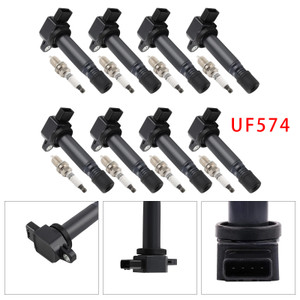 2005-2011 Volvo XC90 4.4L V8 8X Ignition Coil & Spark Plug UF574 Generic