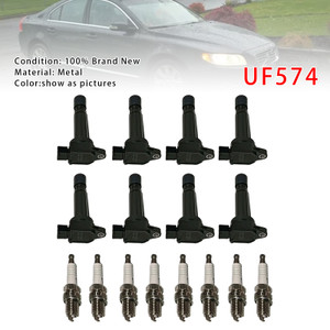 2007-2010 S80 Base Sedan 4-Door 8X Ignition Coil & Spark Plug UF574 Generic