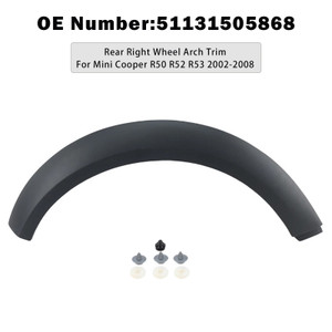 2002-2008 Mini Cooper R50 R52 R53 Rear Right Wheel Arch Trim 51131505868 Generic