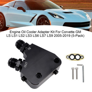 2005-2019 GM, LS1, LS2, LS3, LS6, LS7, LS9, LSX, Gen IV engines Engine Oil Cooler Adapter Kit Generic