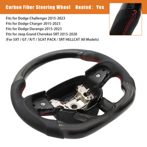 2015-2020 Jeep Grand Cherokee SRT Carbon Fiber Heated Steering Wheel Generic