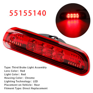1999-2004 Jeep Grand Cherokee LED Third Brake Light Stop Lamp 55155140 Red Generic