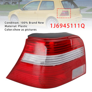1997-2005 VW Golf Mk4 Hatchback Left Tail Light Lamp 1J6945111Q Red Generic